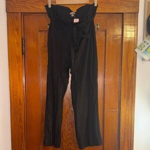 Point Sur Paper Bag Waist Pants 
Wide Leg - Waist Tie - Size 12
